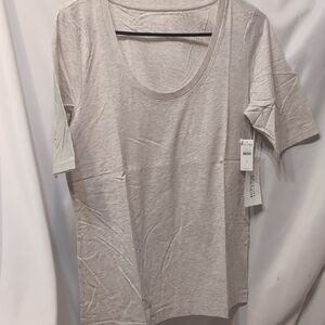 Haven Well Within By Talbots Gray 1/4 Sleeve Sleep/Lounge Top Size Small NWT